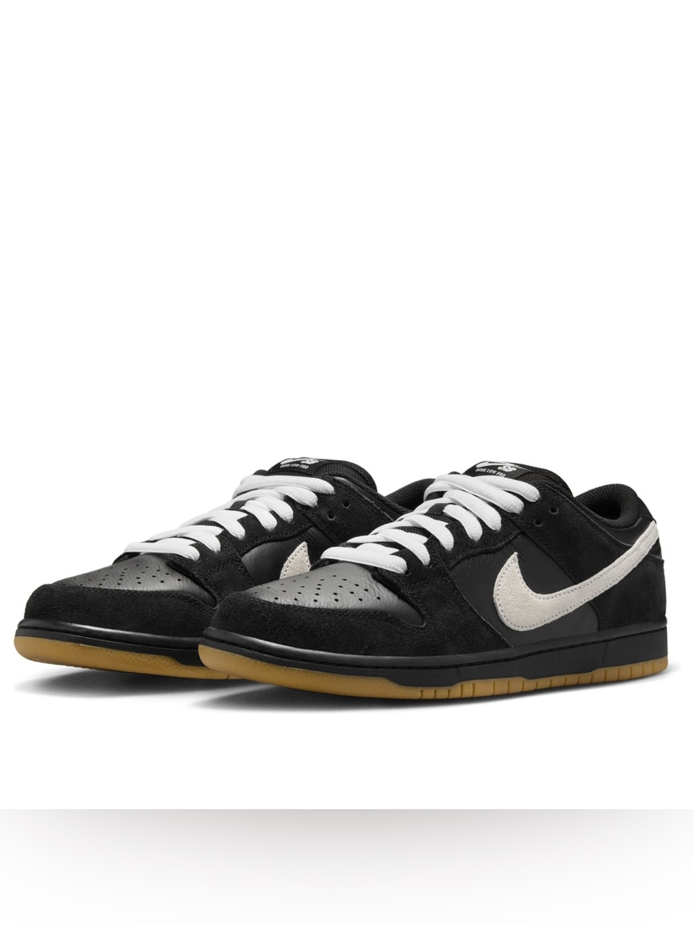 Nike Dunk LOW PRO SB 'BLACK WHITE GUM'-13M